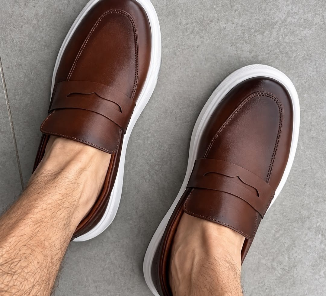 Sapato Loafer Mocassim Couro 2 cores