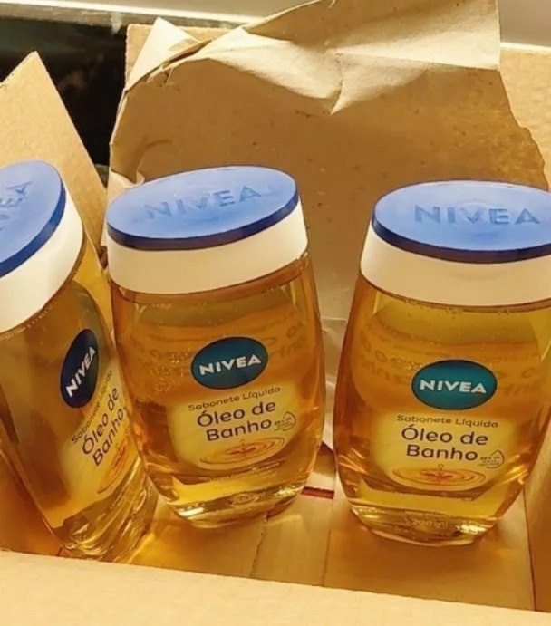 Kit 3 Nivea Sabonete Líquido Óleo de Banho 200ml