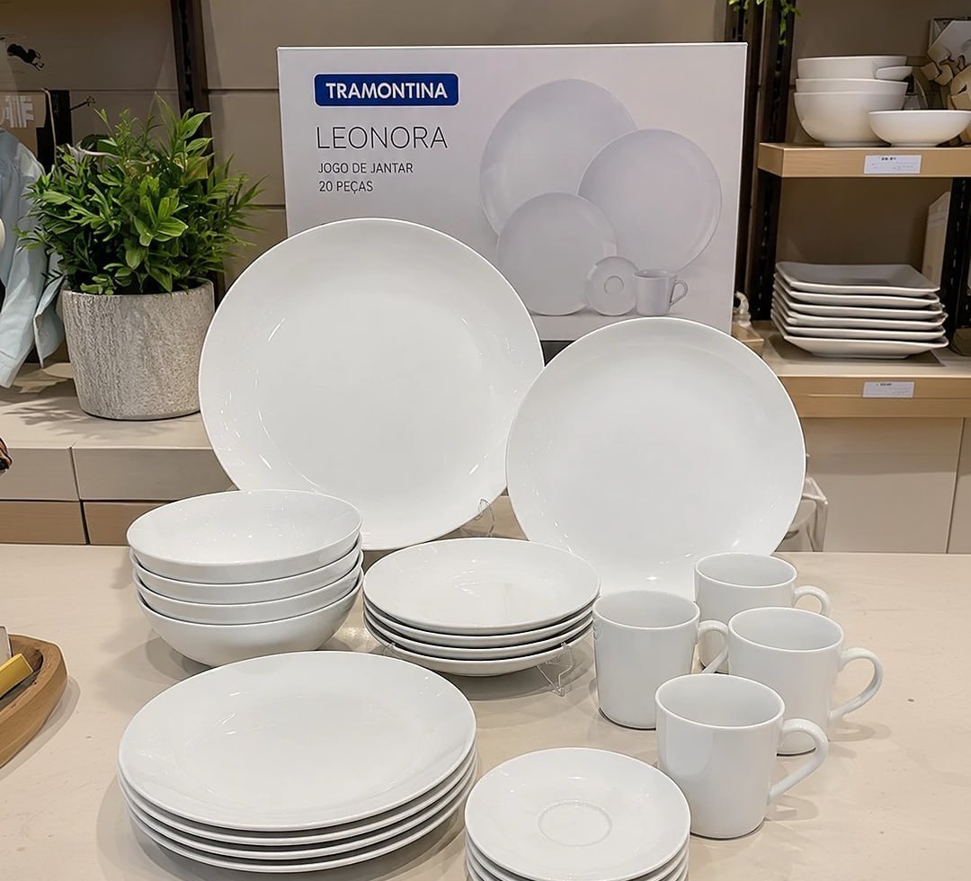 Aparelho de Jantar Tramontina Leonora 20 Peças