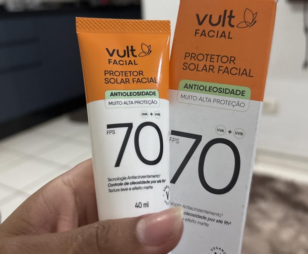 Protetor Solar Facial Vult FPS 70 40ml