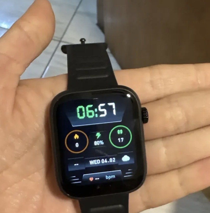 Relógio Smartwatch Forestory Inteligente Tela 1.83 Bluetooth Ip68