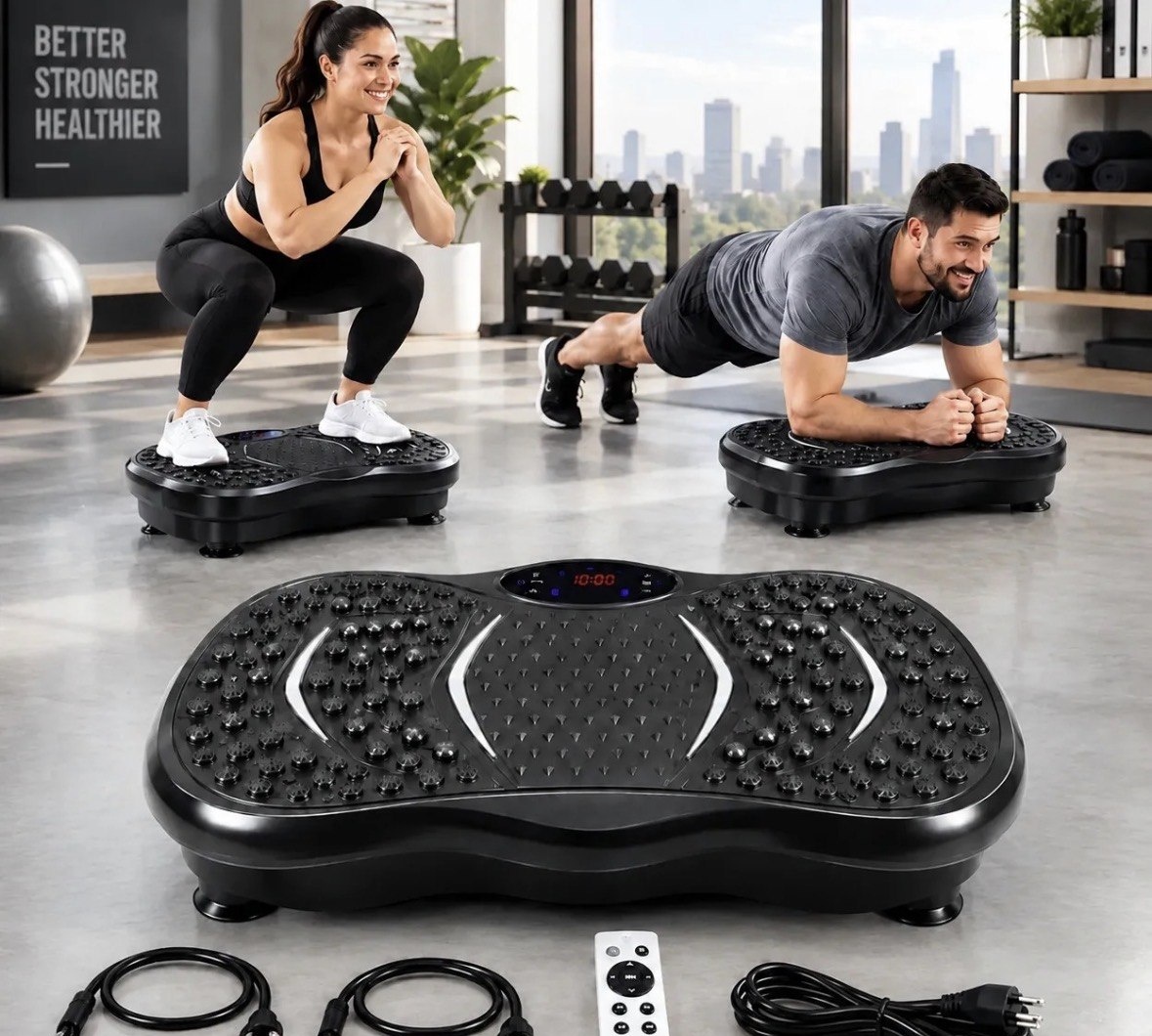 Plataforma Vibratoria Fitness Bluetooth Niveis 1 A 99 Digita