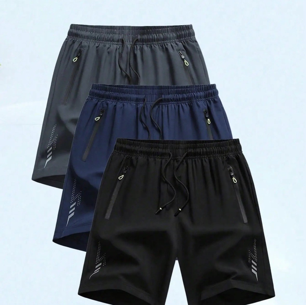 Kit 3 Shorts Fitness Secagem Rápida Basquetecorrida