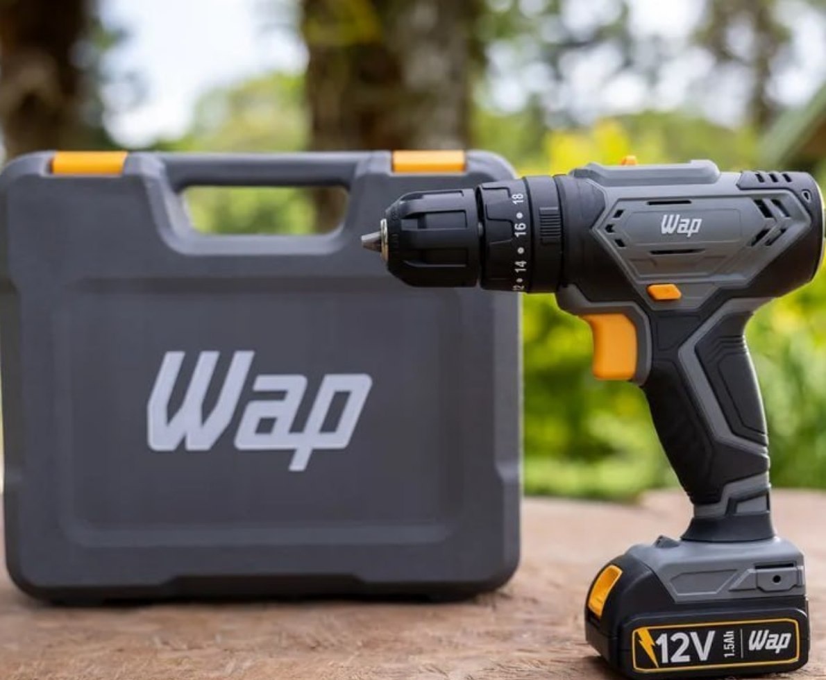 Parafusadeira e Furadeira com Impacto WAP BPFI 12K4 c Maleta