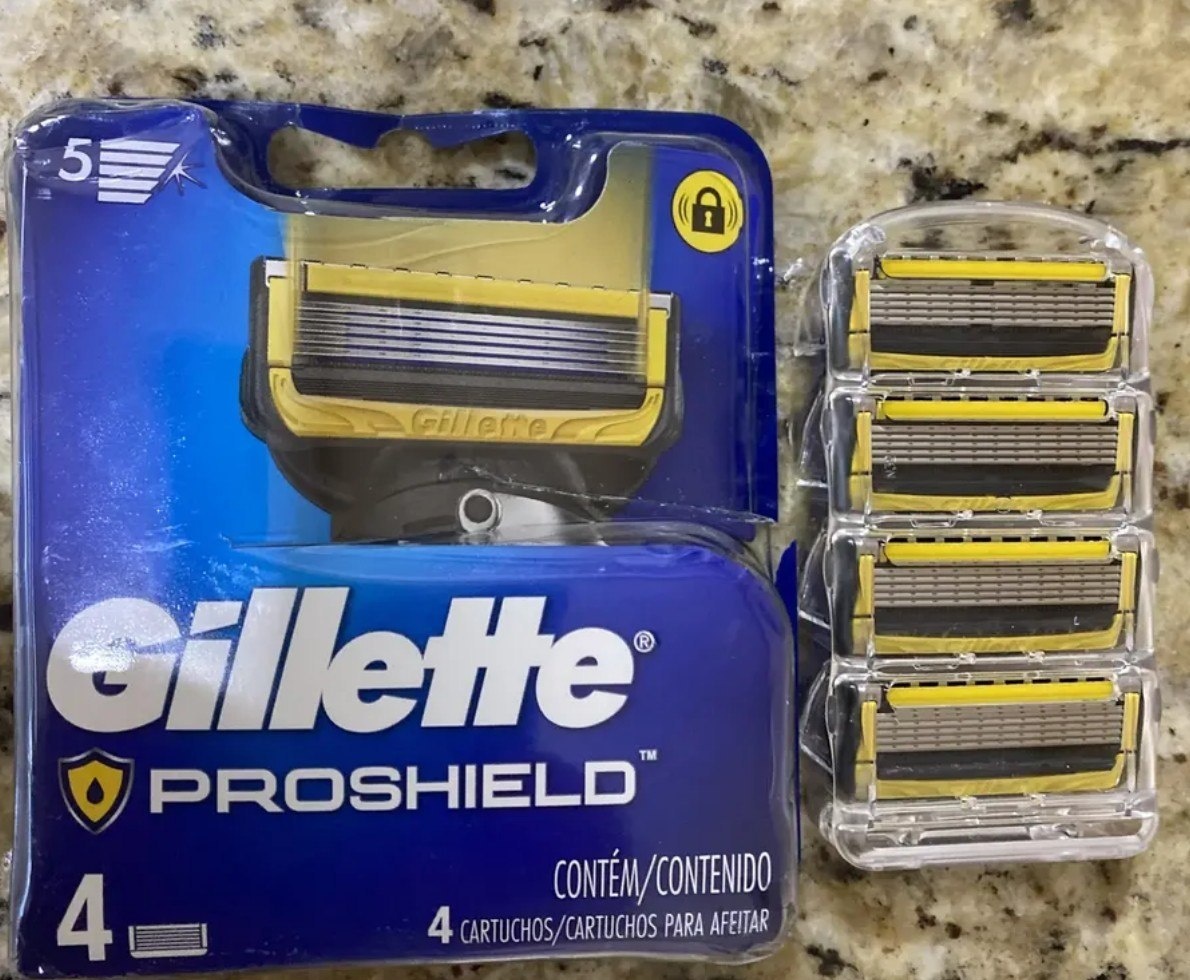 Gillette Proshield Carga para Aparelho de Barbear - 4 Unidades