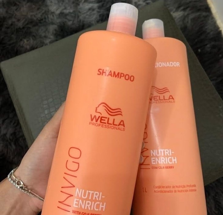 Kit Wella Invigo Nutri Enrich Shampoo Condicionador E Válvulas