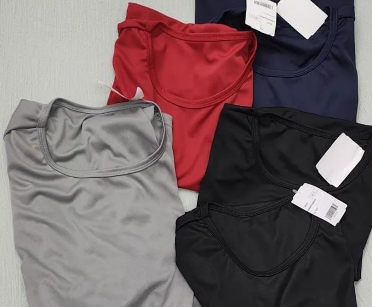 Kit 5 Camisas Termicas Dry Fit Malha Fria