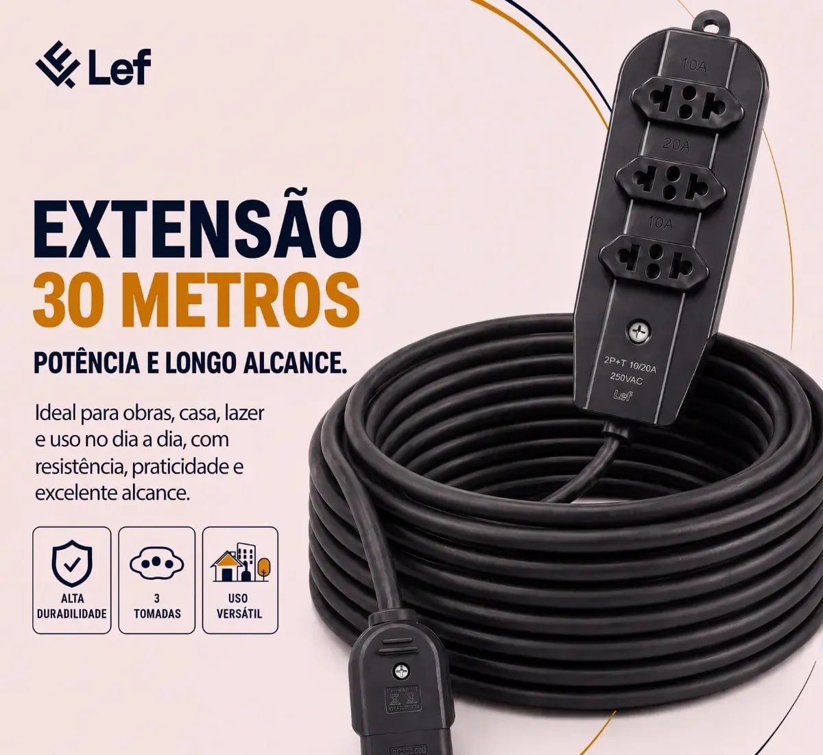 Extensão Profissional 10A20A 30m