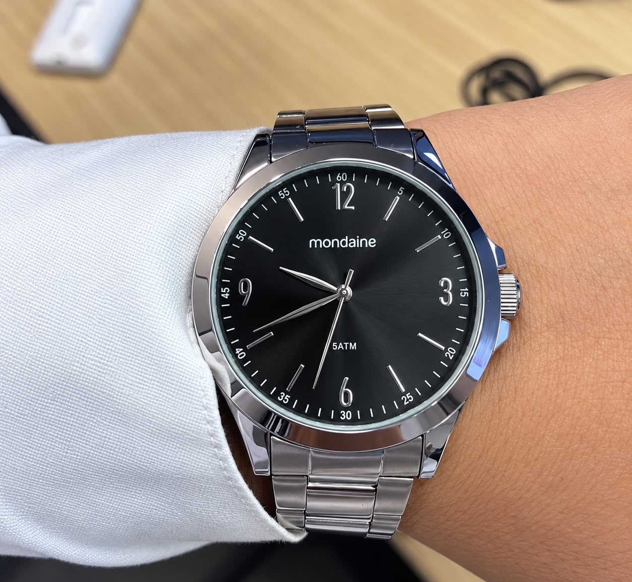 Relógio Mondaine Casual Prateado