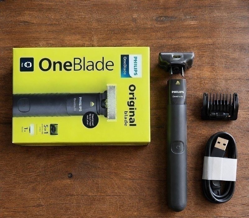 Aparador de Pelos Philips OneBlade Pente 5 em 1