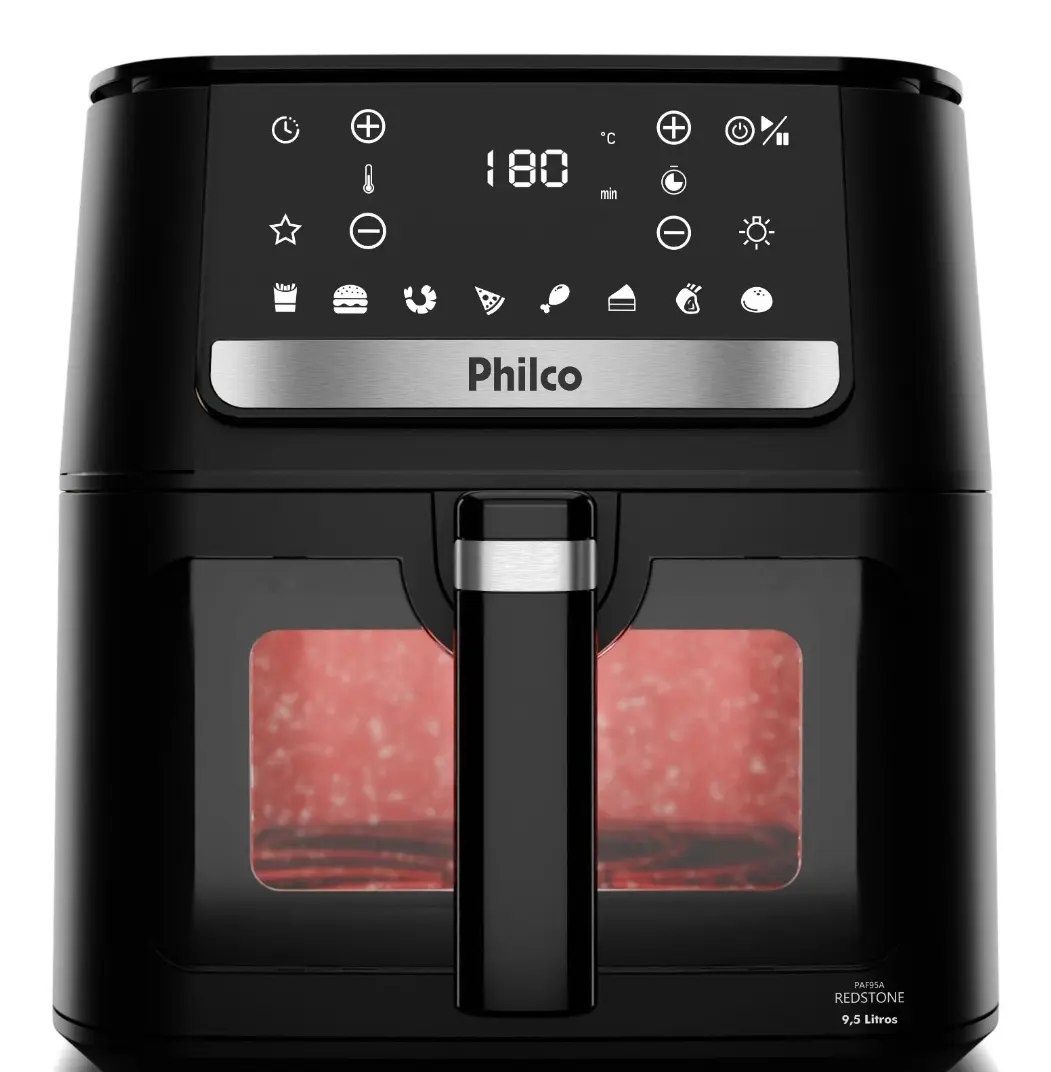 Air Fryer Philco 9,5L Visor Glass Redstone 1800W PAF95A