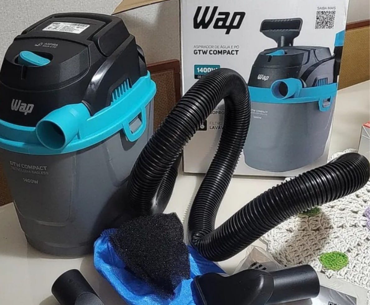 Aspirador de Pó e Líquido WAP Compact 1400w 220V