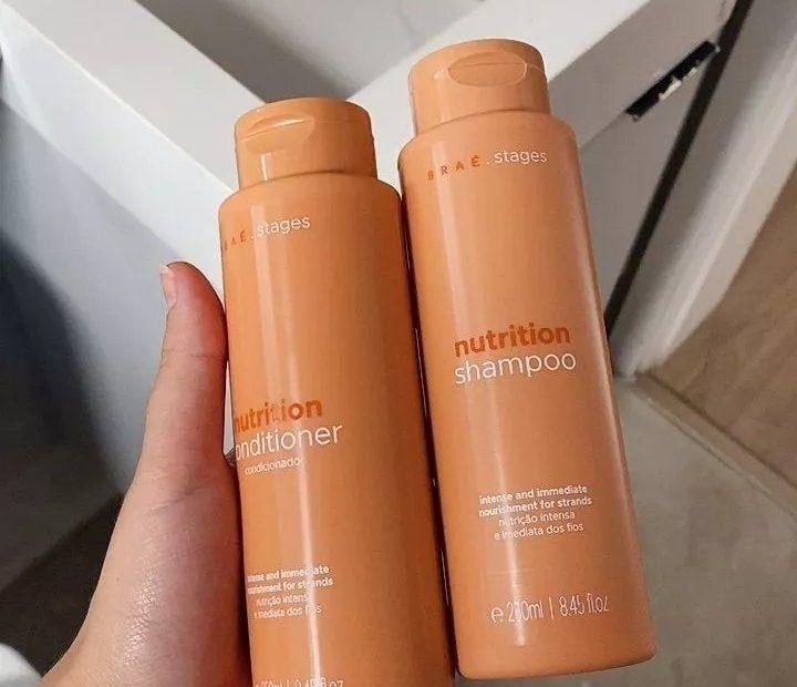 Kit Braé Stages Nutrição Shampoo 250ml  Condicionador 250ml