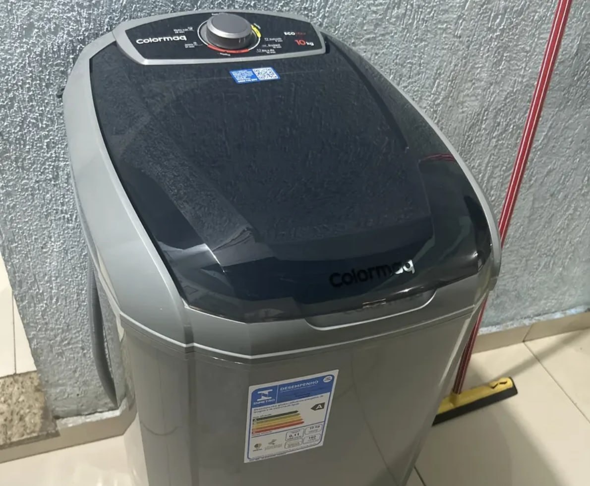 Tanquinho Colormaq Semi-automática LCS 10kg Prata 220v