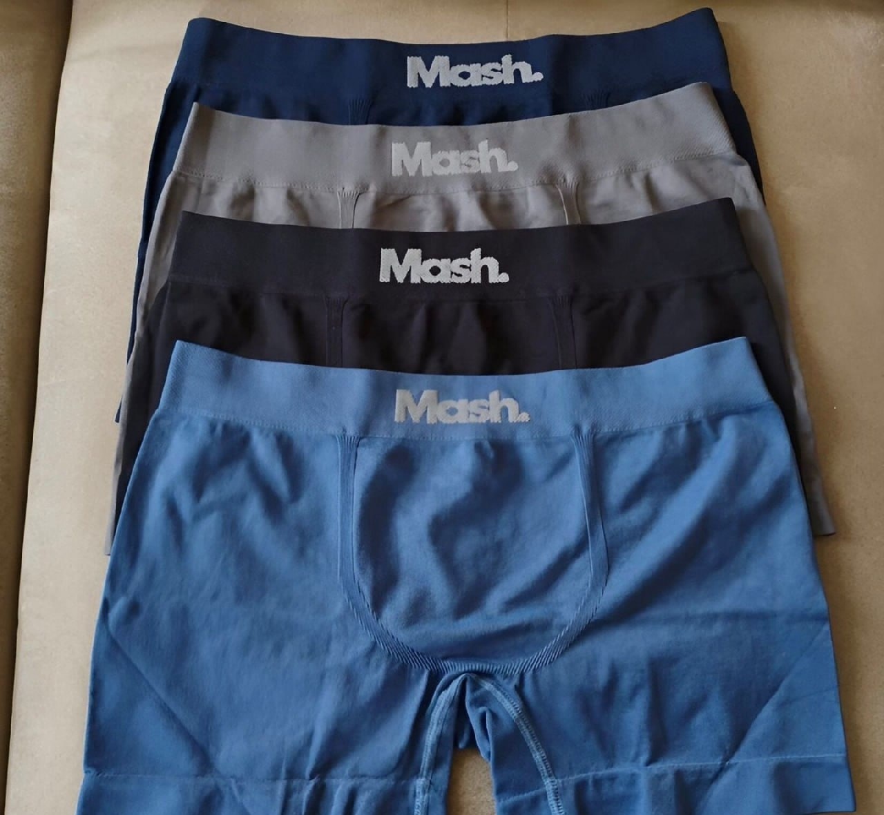 Kit 04 Cuecas Boxer Microfibra Mash s Costura
