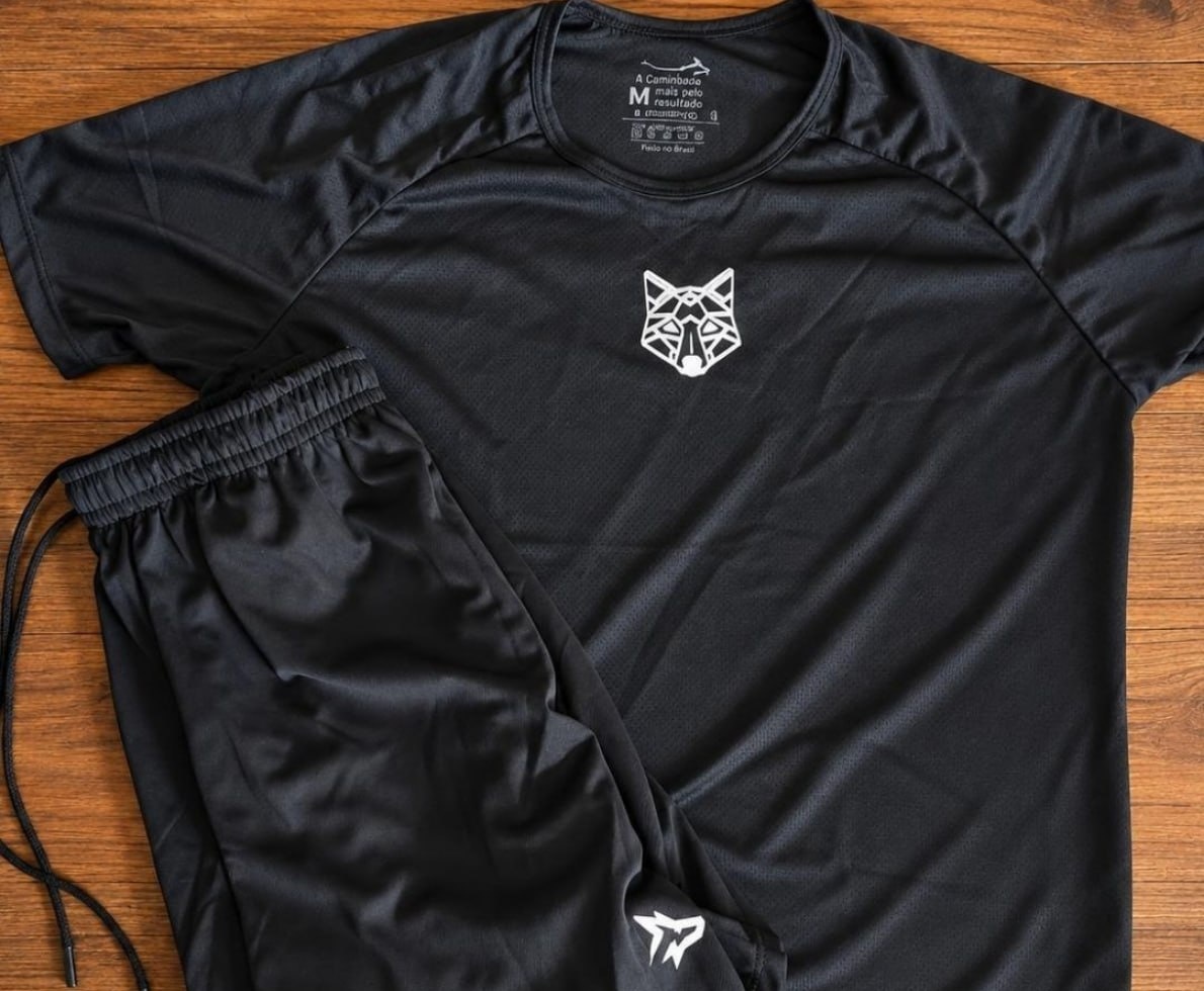 Kit Bermuda  Camiseta Lobo Dry Alpha