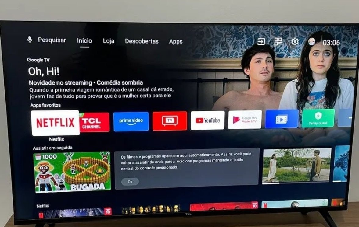 Smart TV TCL 40 QLED Full HD Google TV