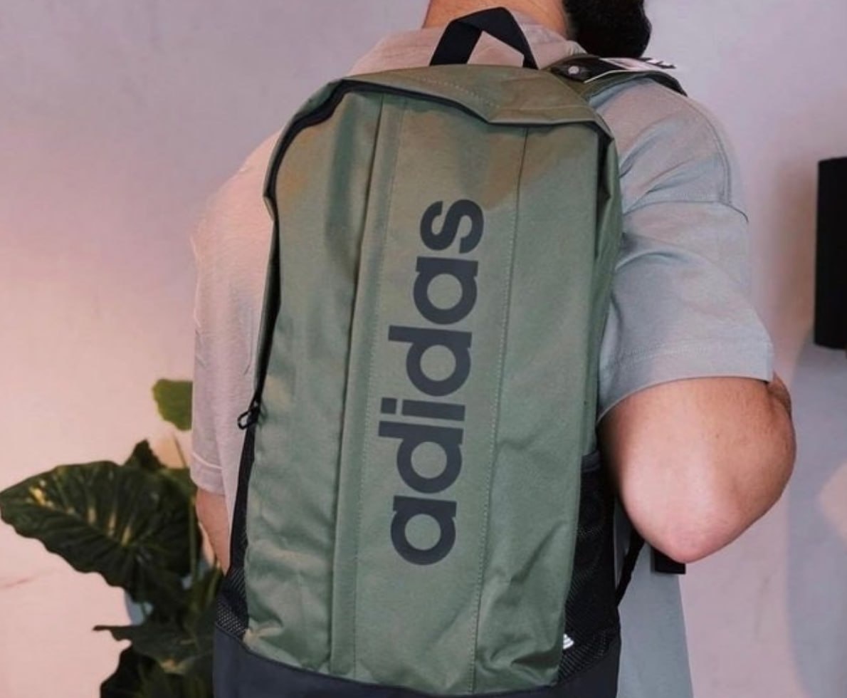 Mochila Linear Olive Strata Black adidas