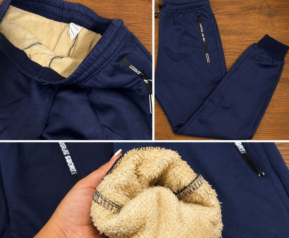 Calça Moletom De Lã Grossa 2 cores