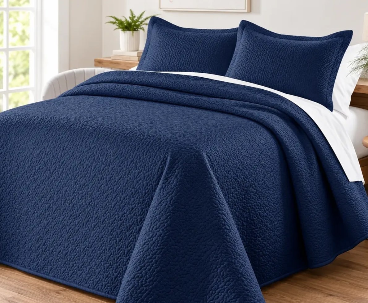ColchaCobre Leito Dupla Face Matelado Casal 3 Peças