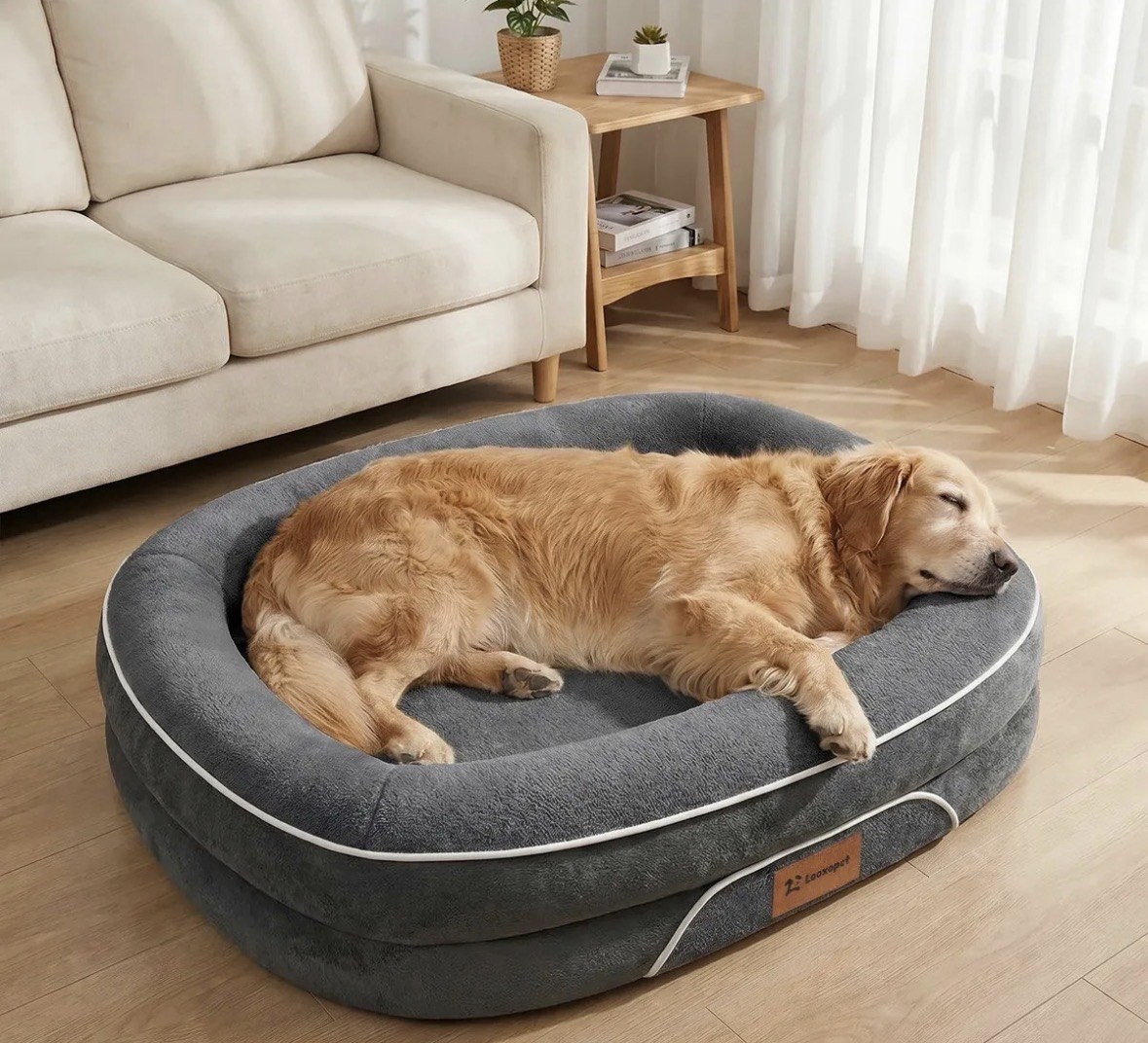 Cama Pet Grande Caminha Cachorros sofá luxo Suporte Cervical Espuma De Ortopédica Cfundo Impermeável 897115