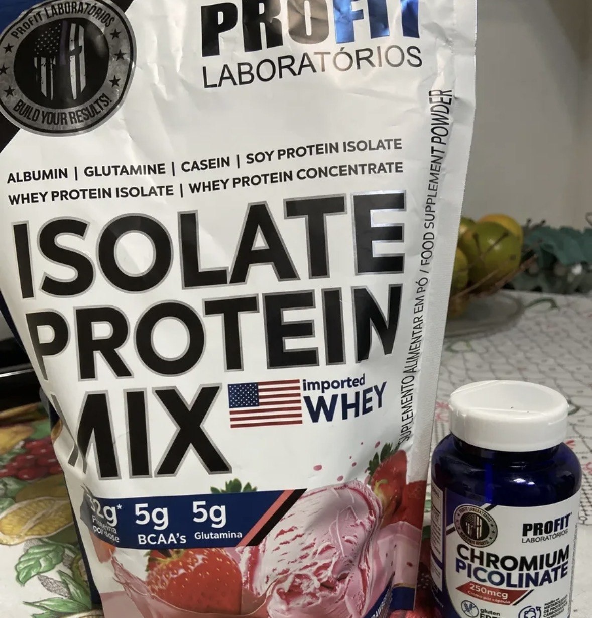 Kit Whey Isolate Protein Mix  Picolinato De Cromo Profit