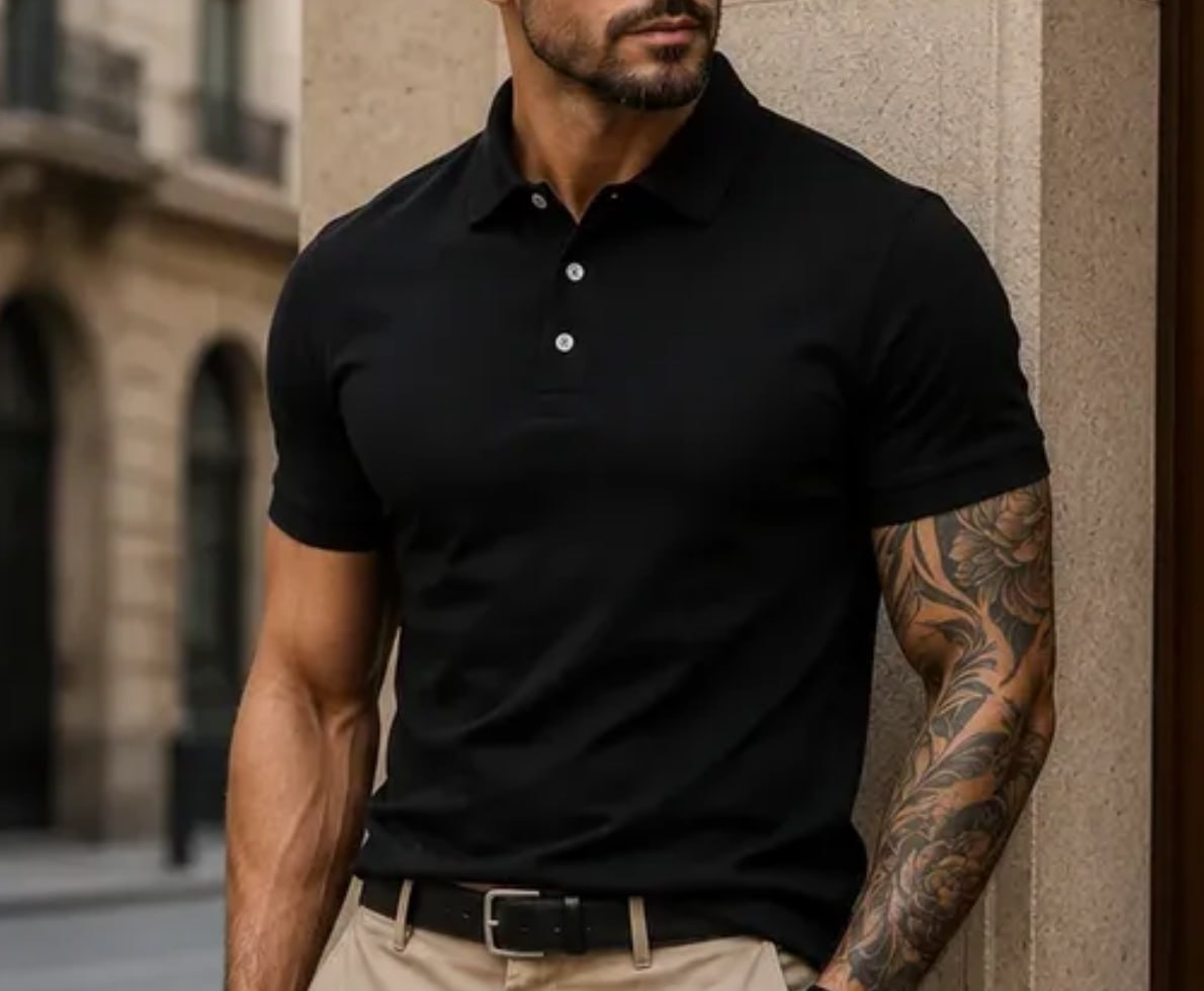 Camisa Polo Masculina Piquet Slim - Opções de Cores