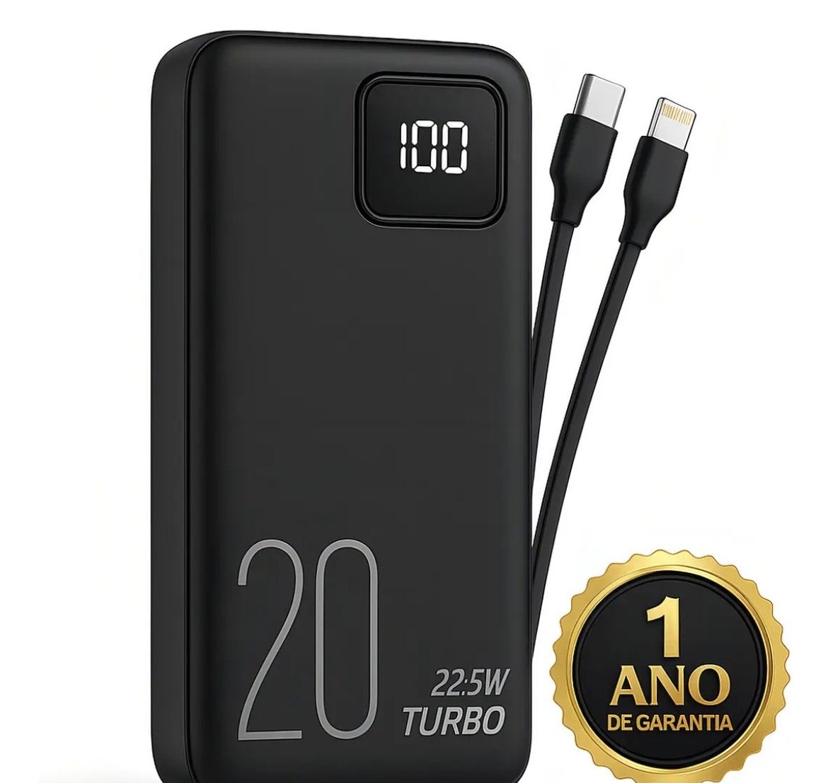 Carregador Portátil Power Bank Turbo 20000mah 22.5w