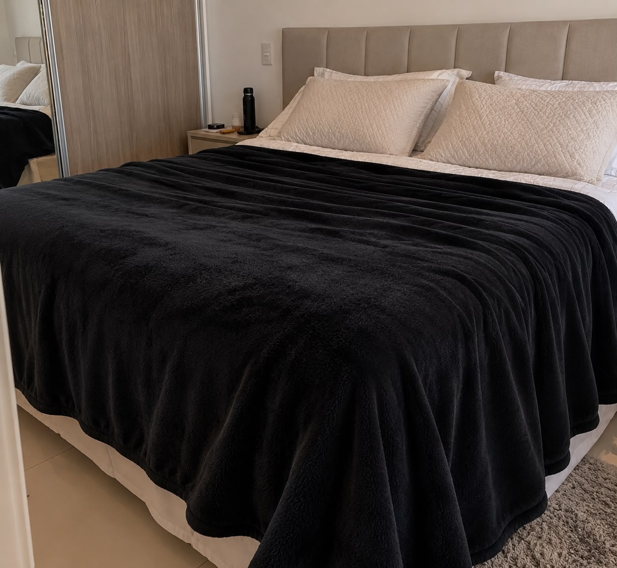 Cobertor Tex II Microfibra Preto