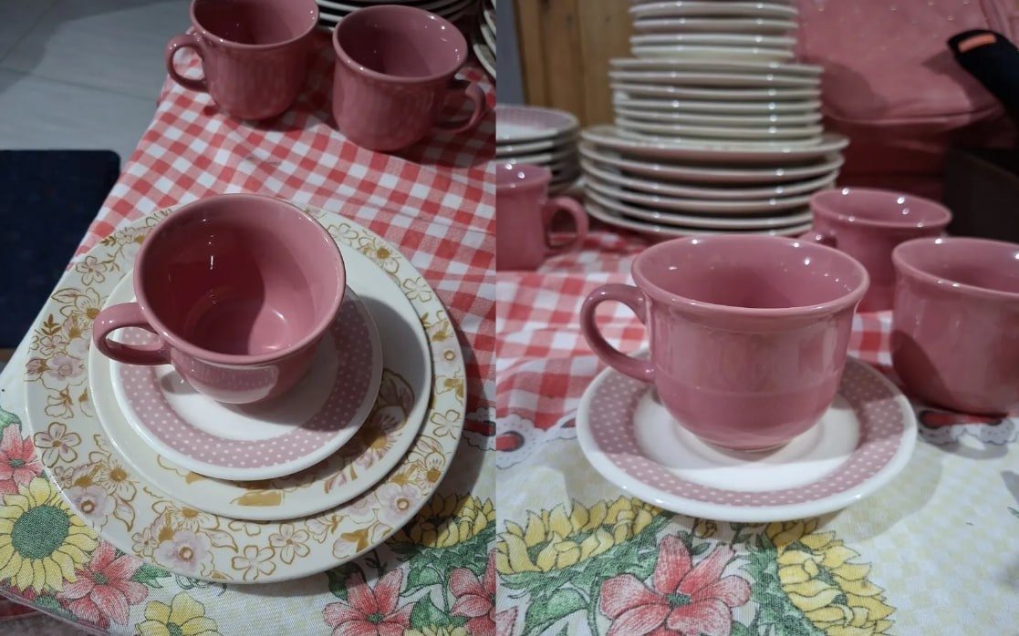 Aparelho De Jantar Biona Sweet Moment Cerâmica 30 Peças