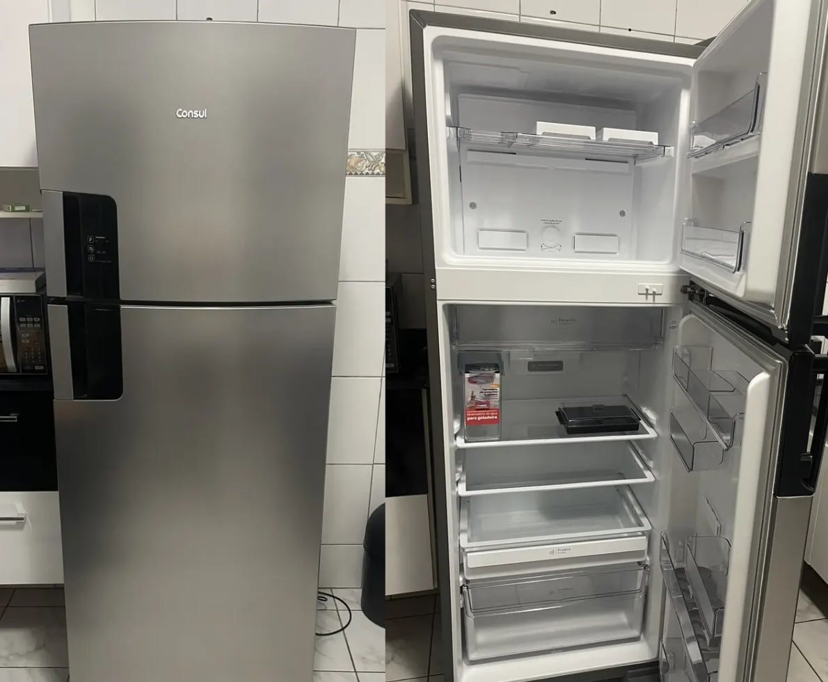 Geladeira Consul Frost Free 455L Duplex Inox 127220v