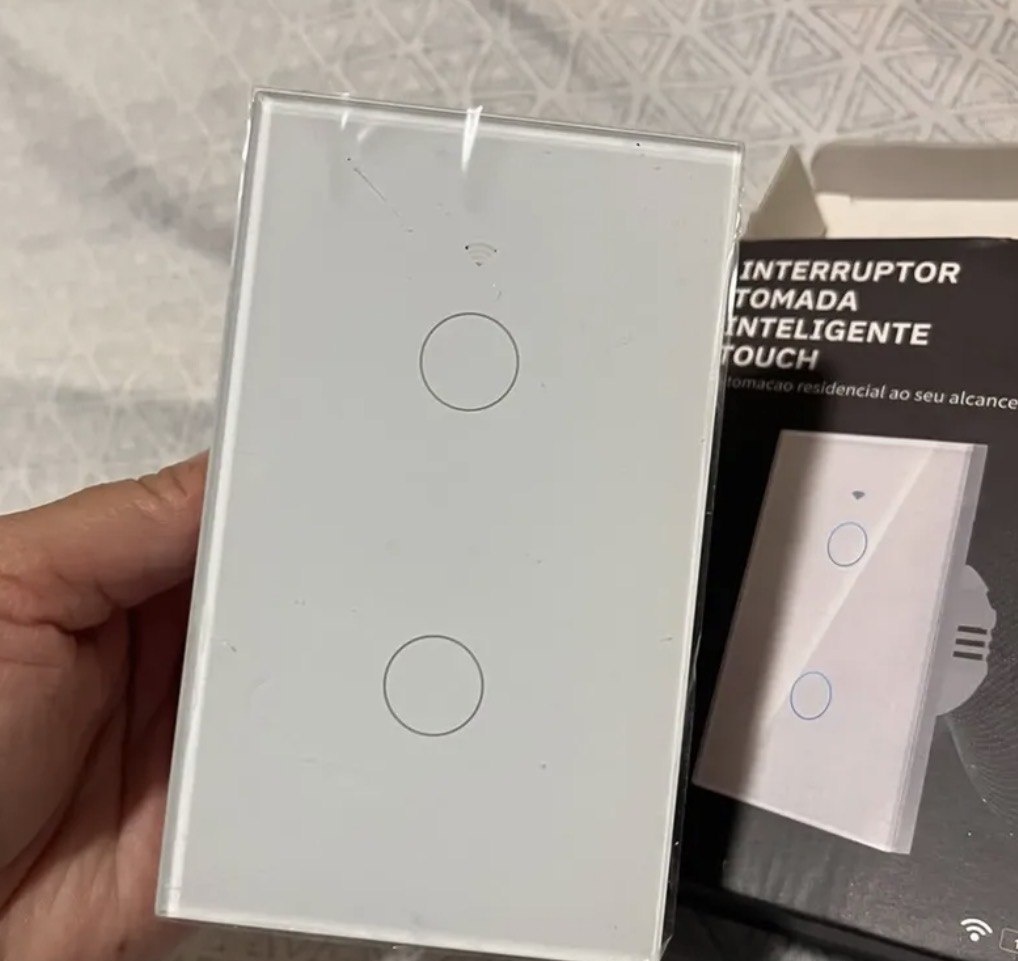 Forestory Interruptor Inteligente Dimmer Wifi 2 Botão Touch Alexa