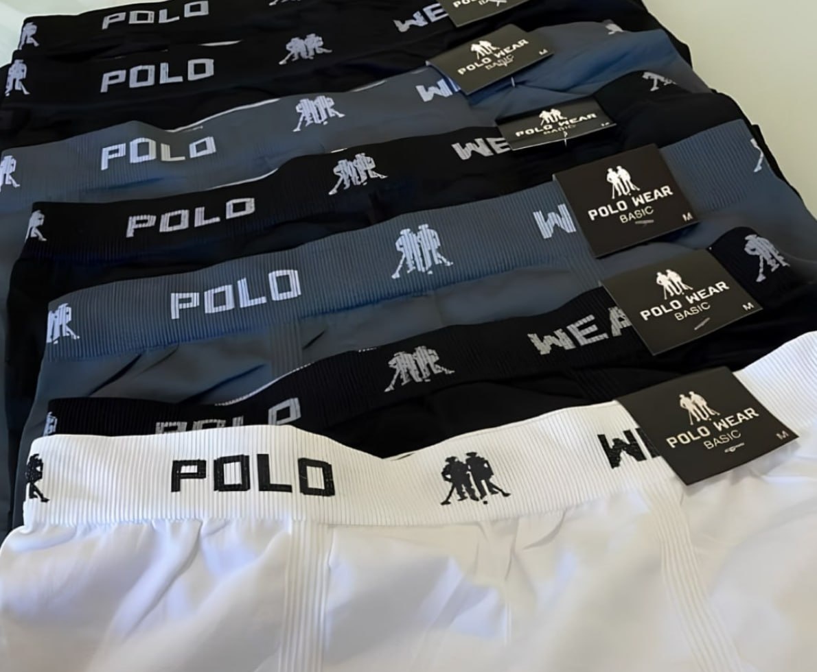 Kit 12 Cuecas Boxer Polo Wear Infantil
