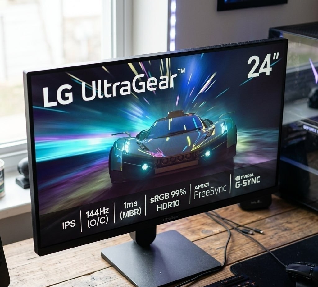 Monitor LG UltraGear 24 FHD 144Hz 1ms