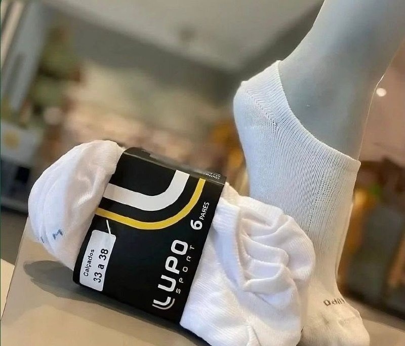 Kit com 10 Pares de Meias Lupo Soquete