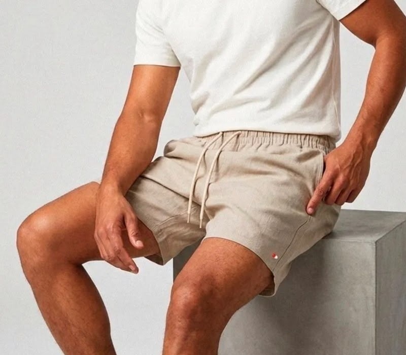 Shorts Linho Sandrini Casual 7 cores