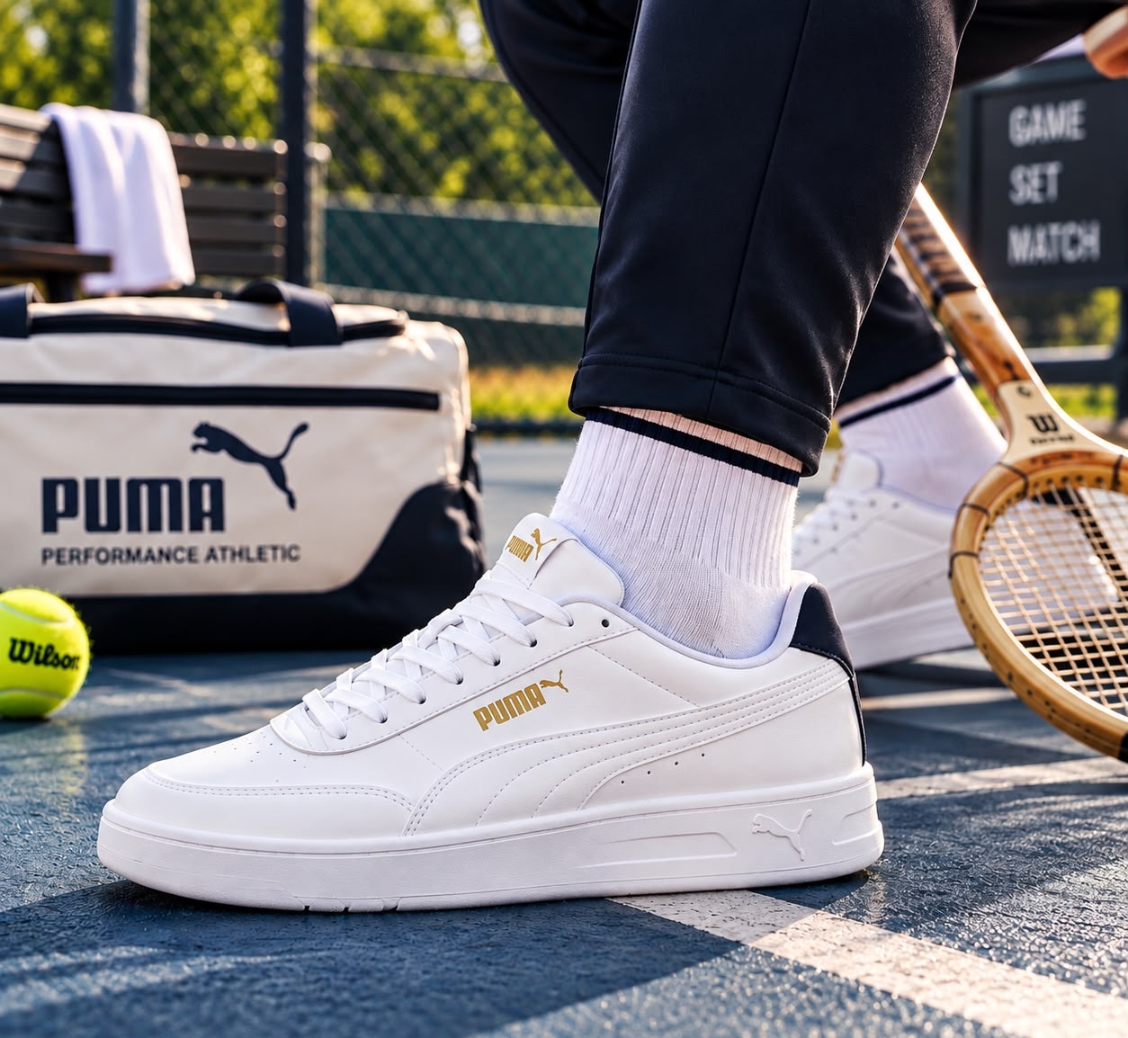 Tênis Puma Court Classic Clean Bdp 4 cores