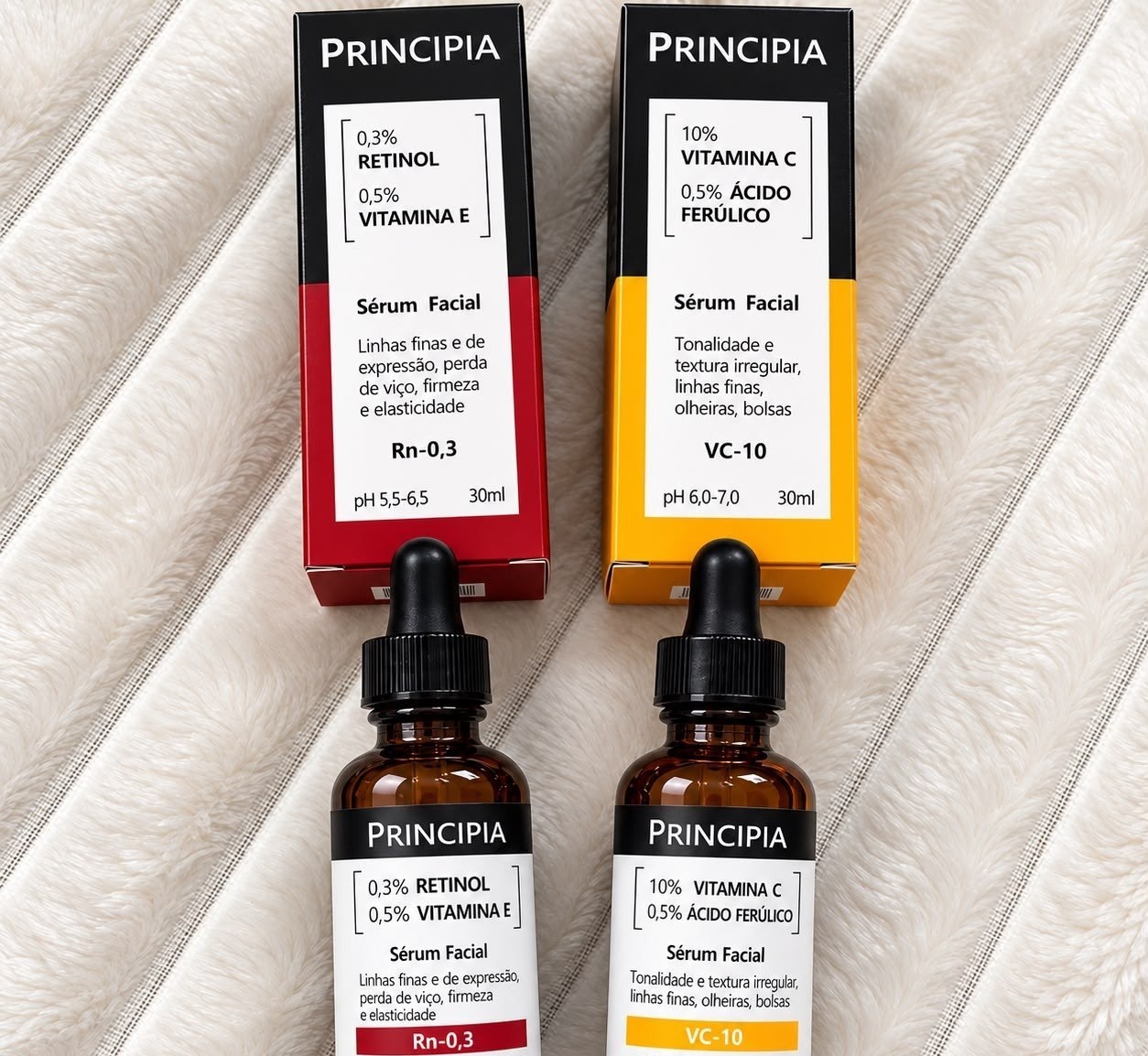 Principia Kit Tratamento com 2 Séruns Vitamina C 10  Retinol