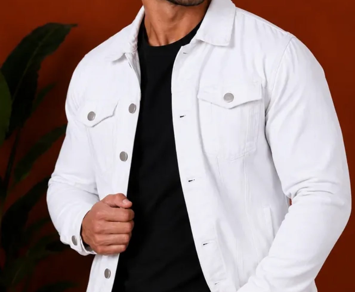 Jaqueta Sarja Jeans Slim várias cores