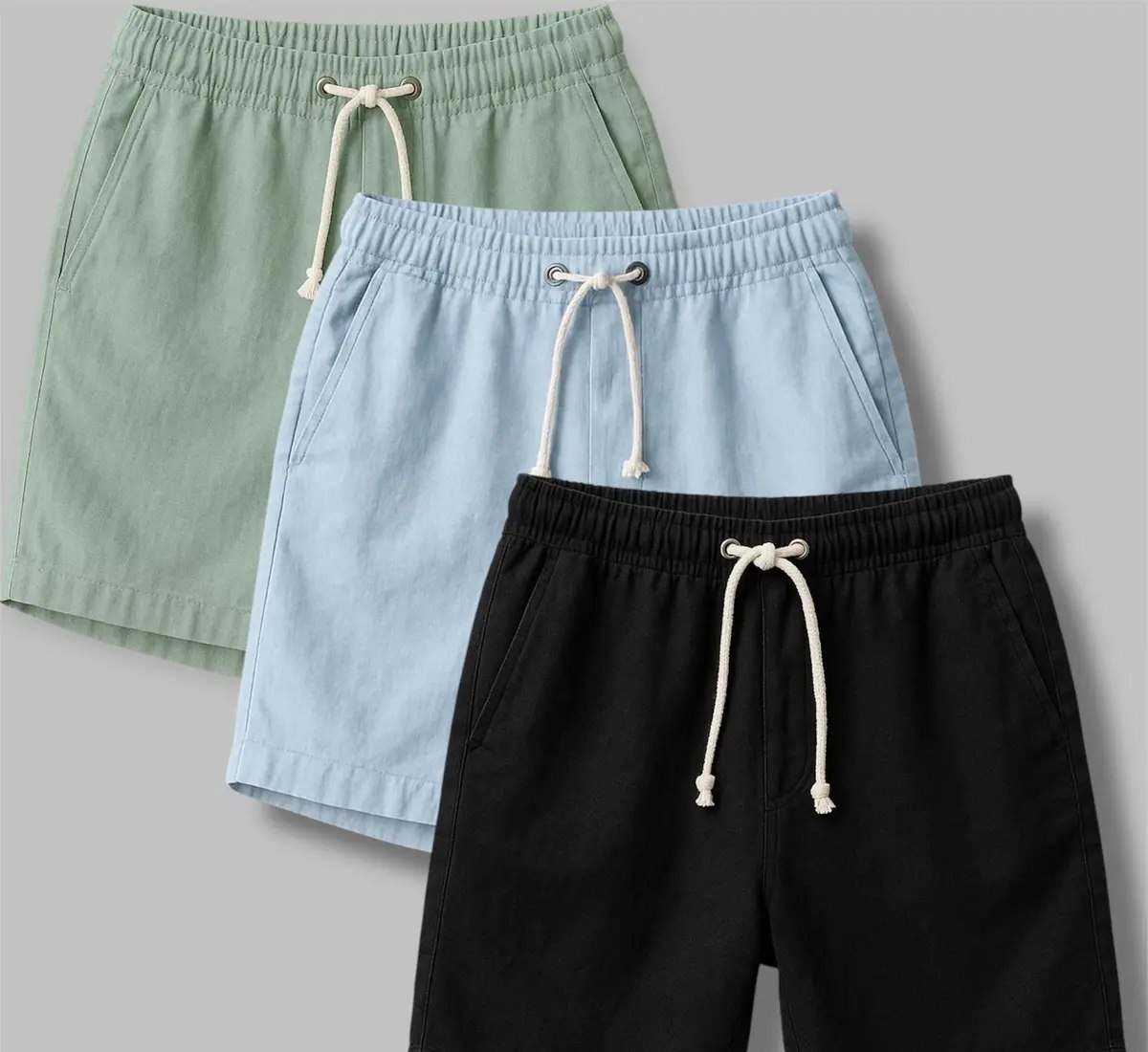 Kit 3 Shorts Masculino Bermuda Linho Verão Envio Imediato