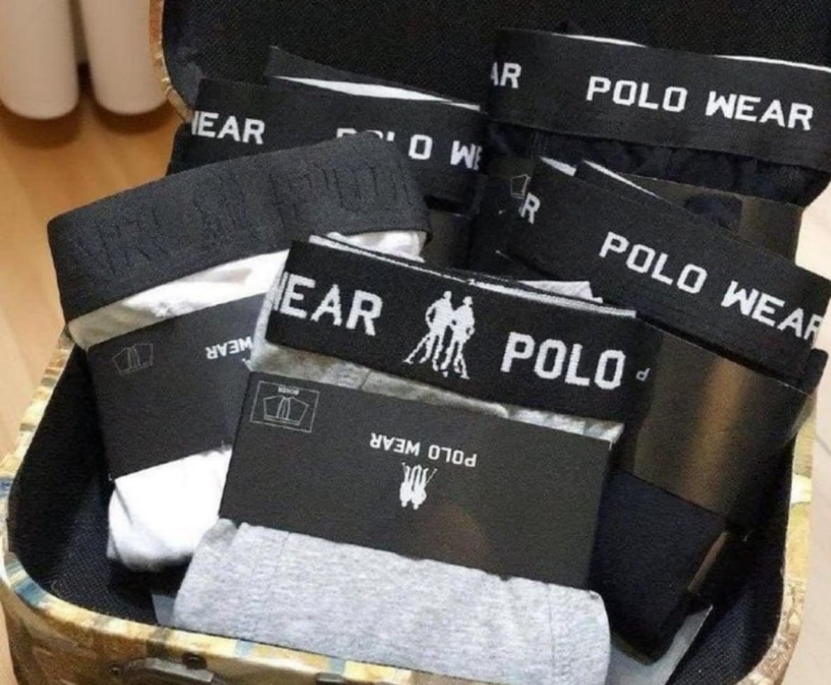 Kit 10 Cuecas Boxer Algodão Polo Wear