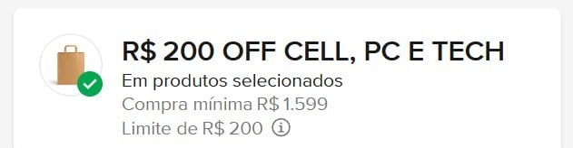 cupom TECH200