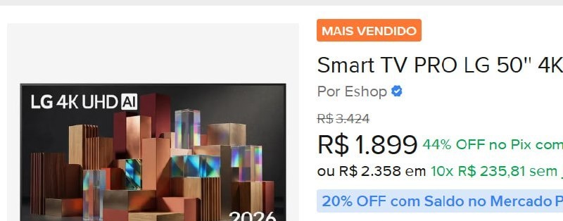 Smart TV PRO LG 50 4K Ultra HD AI 50UN85C