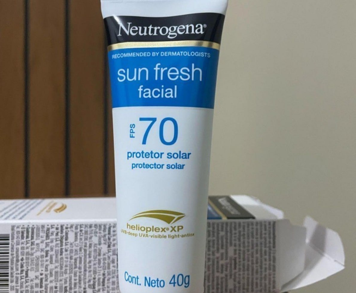 Protetor Solar Facial Neutrogena Sun Fresh, FPS 70, 40g