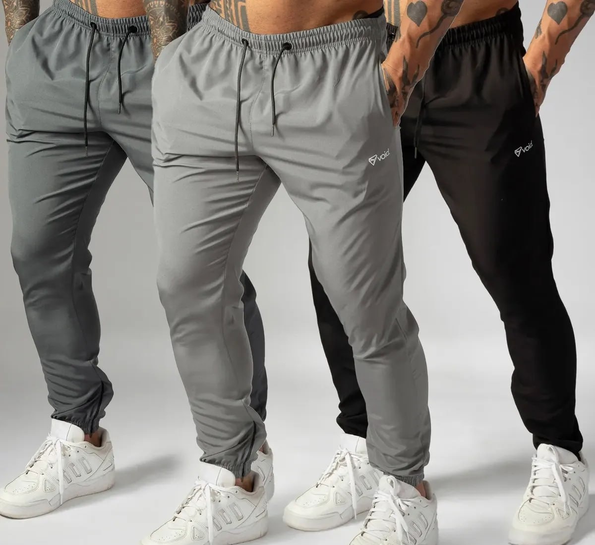 Kit 3 Calças Jogger Tactel com Elastano