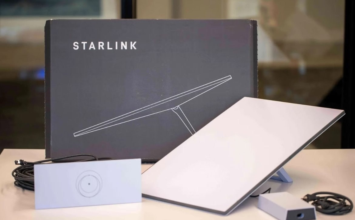 Antena de Internet via Satélite Kit Starlink Mini