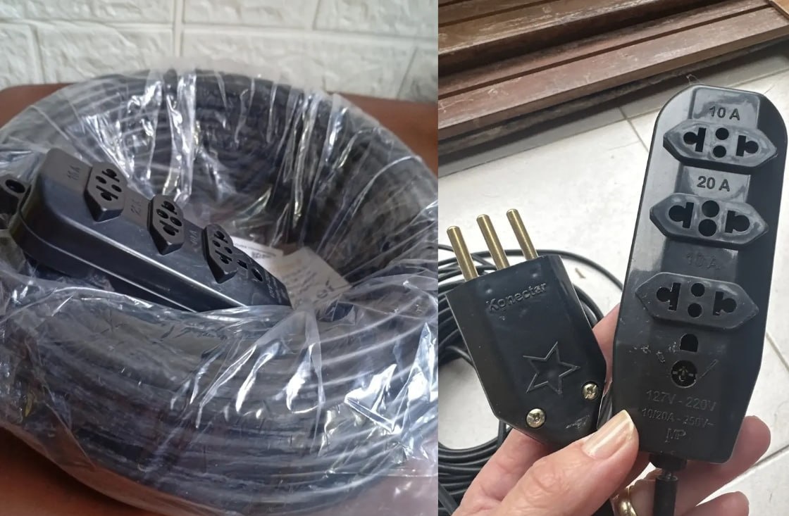 Extensão 30M Cabo Pp Reforçada 10A20A