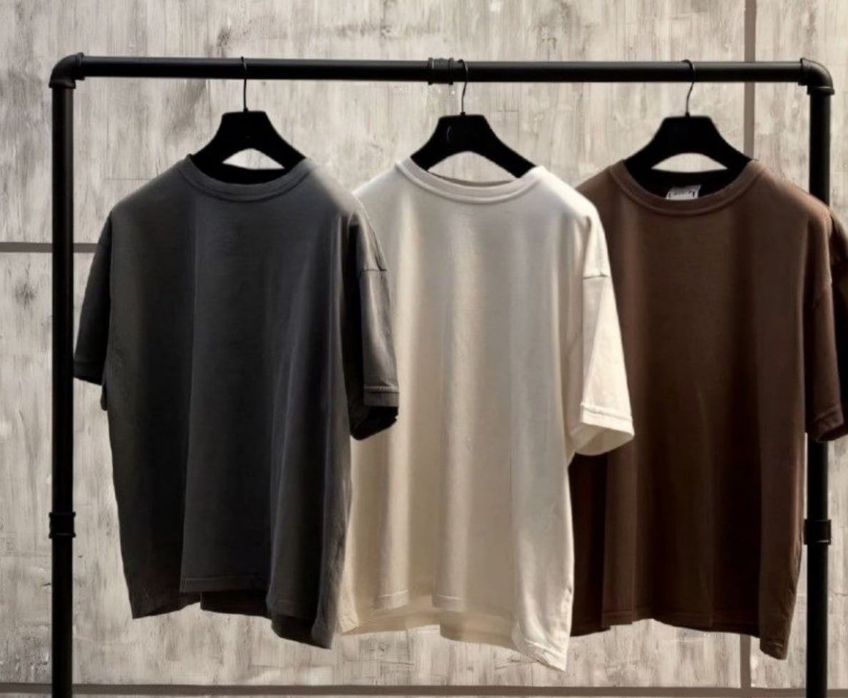 Kit com 3 Camisetas Oversized Algodão Streetwear várias cores