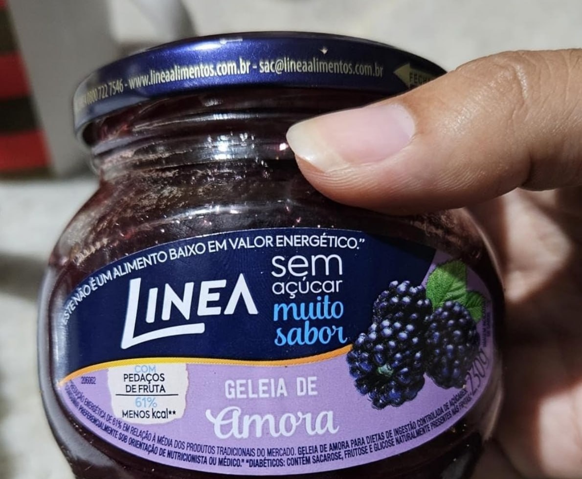 Linea Geleia de Amora 230g Sem Adição de Açúcar