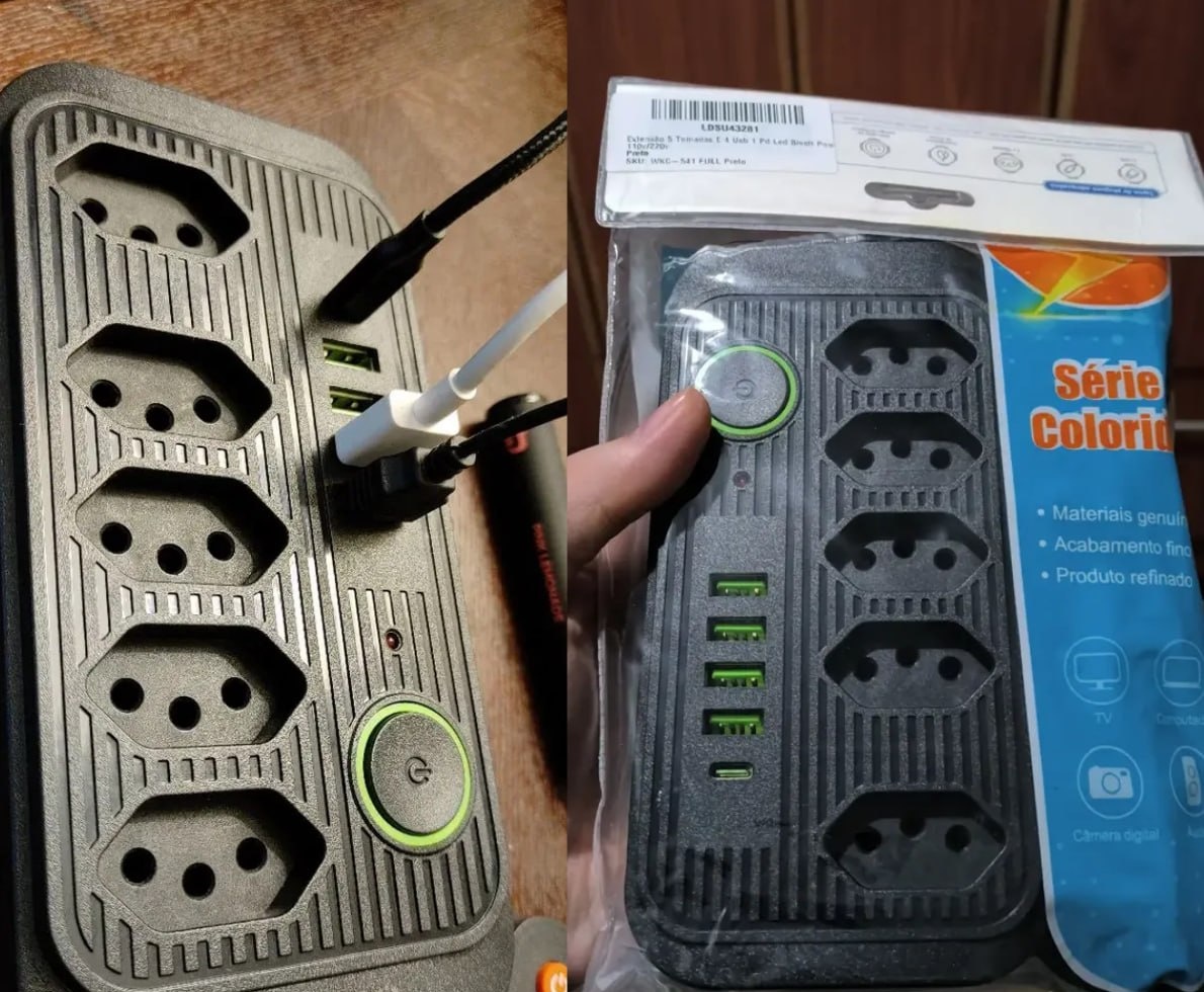 Extensão Coibeu Tomadas  Usb Bivolt